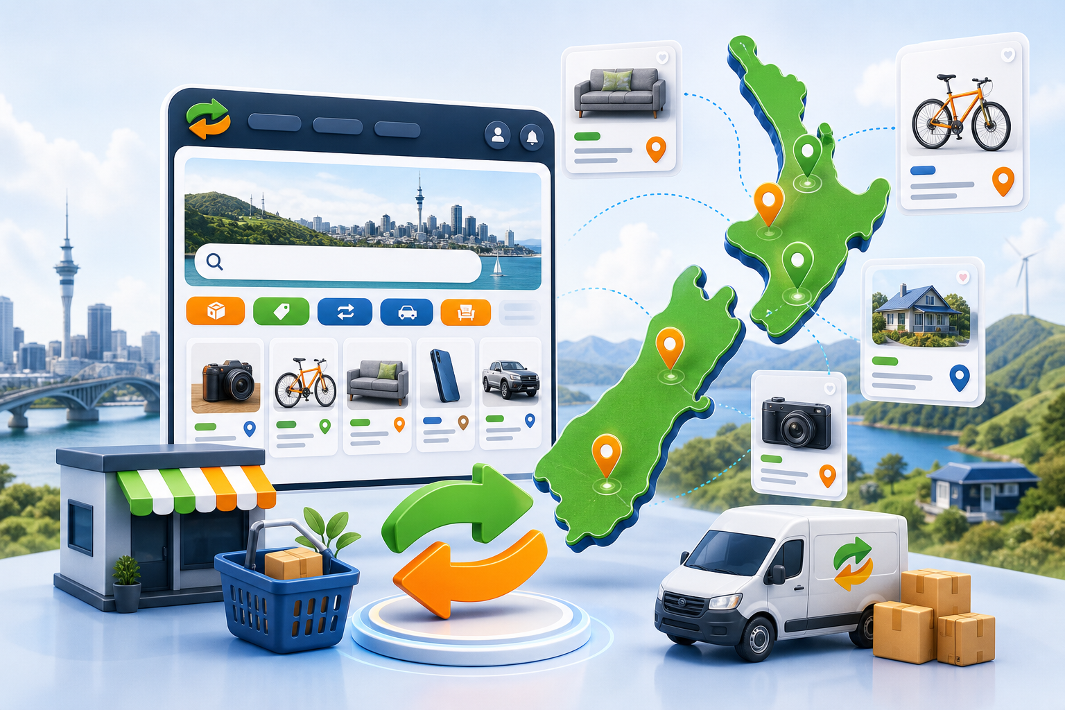 New Zealand trading hub concept showcase